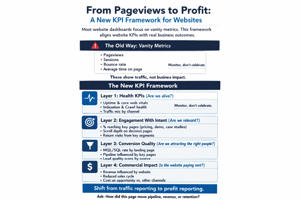KPI framework for websites